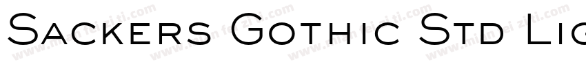 Sackers Gothic Std Light (En têtes)字体转换